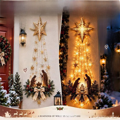 Luminous Birth Scene Wall Decor